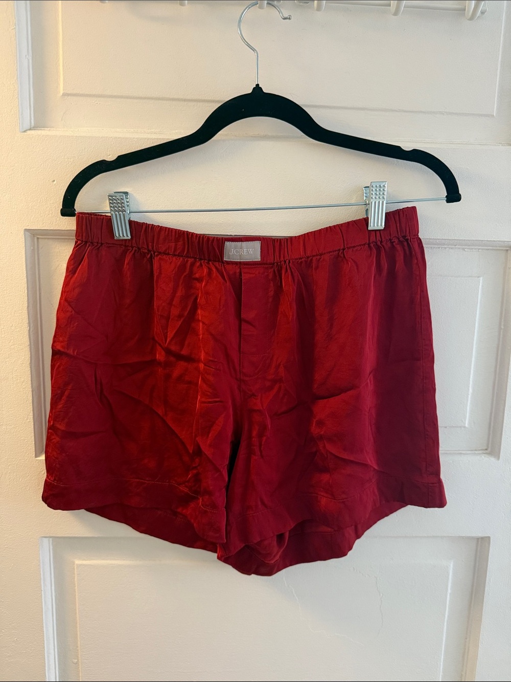J. Crew Red High-Waist Casual Shorts